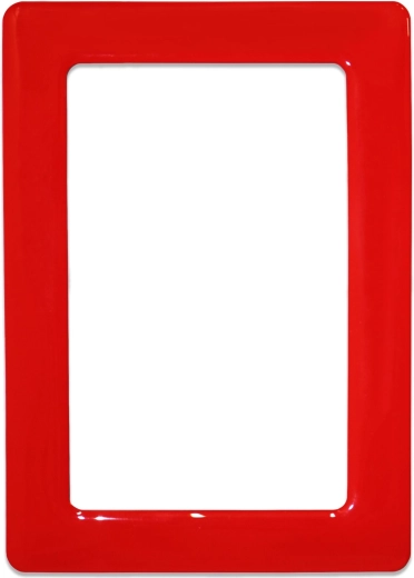 Marco magnético autoadhesivo 13,0 × 8,1 cm – rojo
