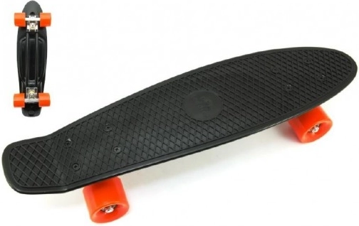 Pennyboard de 60 cm con ejes metálicos y capacidad de carga de 90 kg – negro