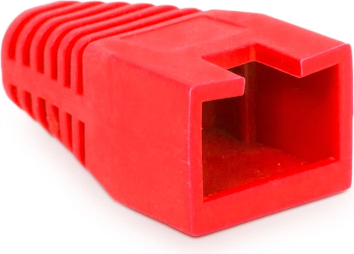 Protección de goma roja contra la rotura del cable para conector 8P8C - 1 unidad
