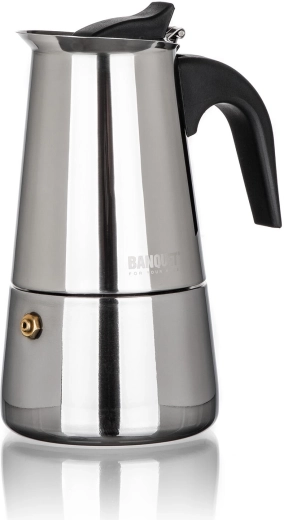 Cafetera moka de acero inoxidable MIA para 4 tazas