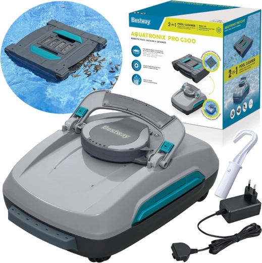 Bestway Aquatronix Pro G300 robot aspirador inalámbrico y skimmer 2 en 1