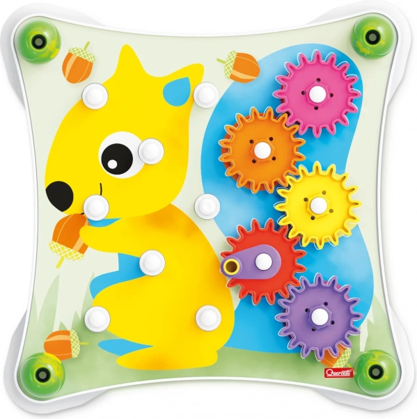 Quercetti Peggy Gears juego de construcción con engranajes para niños