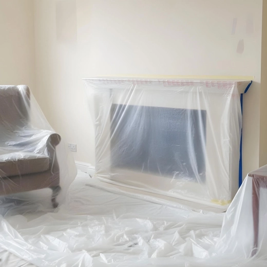 Película protectora con cinta de enmascarar 20 × 2,5 m