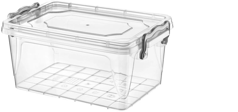 Caja de almacenamiento rectangular de 3 l con tapa