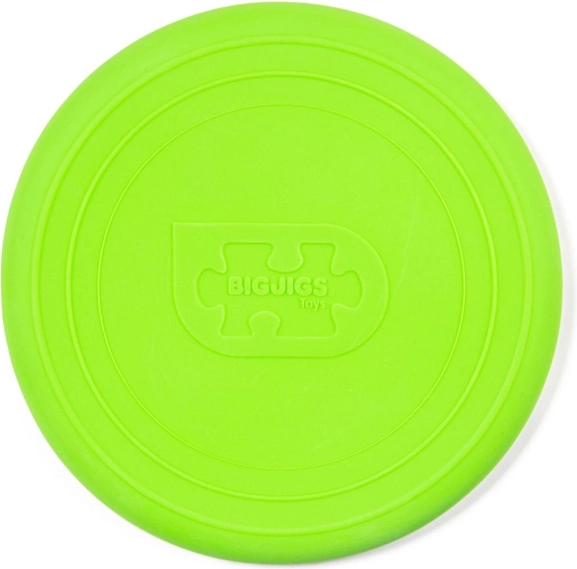 Frisbee Bigjigs Toys verde para diversión al aire libre