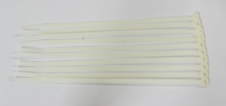Bridas blancas 195 × 4,7 mm, 10 unidades