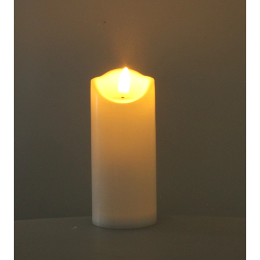 Vela LED de 12,5 cm con efecto de llama, surtido de colores