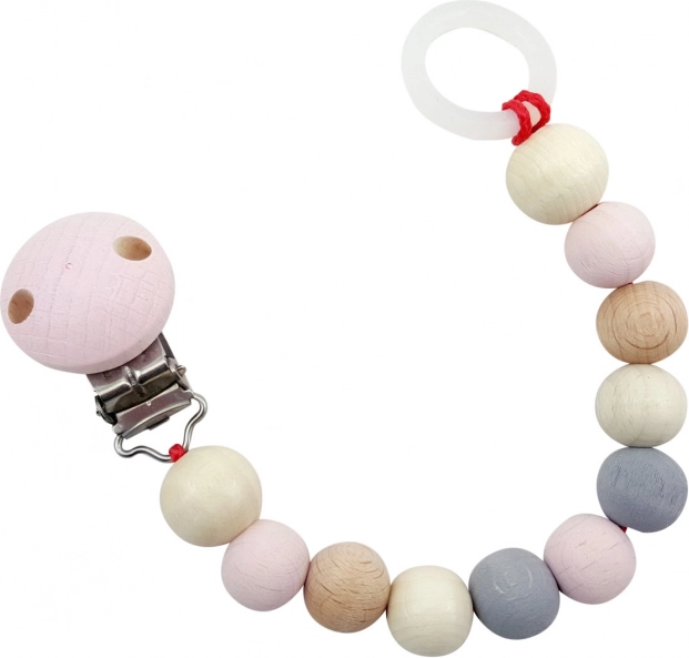Clip rosa para chupete Hess