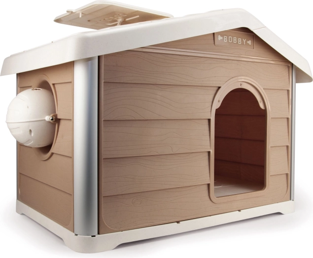 Loboo Smartkave Alaska caseta modular para perros y gatos con techo a dos aguas