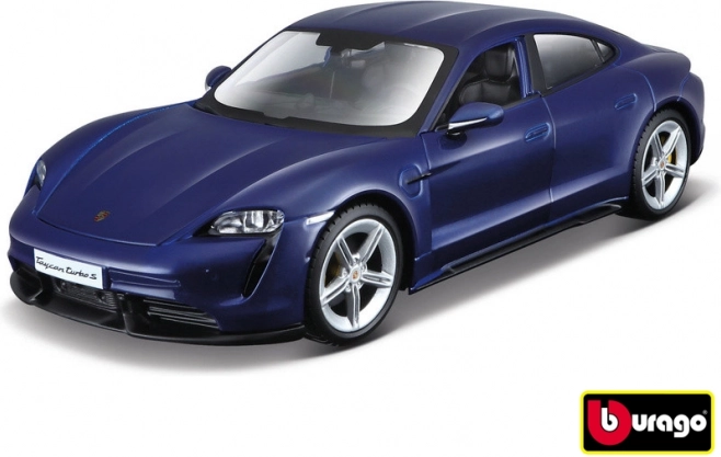 Modelo de coche Porsche Taycan Turbo S 2019 a escala 1:24