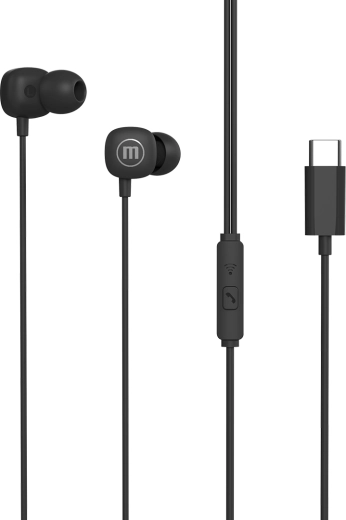 Auriculares intrauditivos Maxell Square+ con USB-C, negros