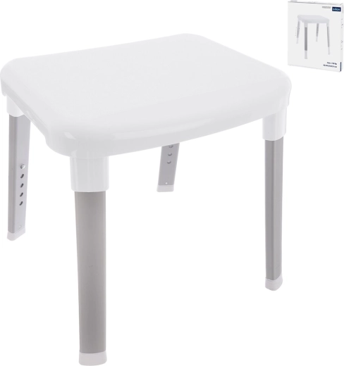 Taburete para ducha Cappado con altura regulable (UH/AL)
