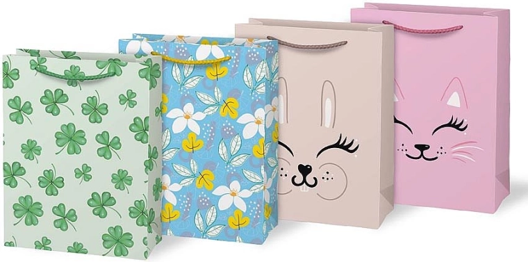 Bolsa de regalo de papel A5 con estampado – mix de motivos