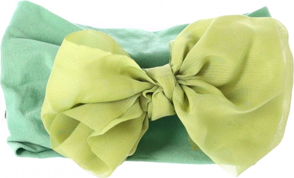 Diadema infantil con lazo – verde, ancha