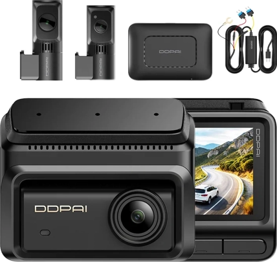 DDPAI Z90T 4G cámara de salpicadero de tres canales