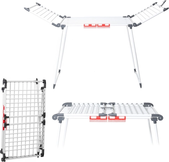 Tendedero de pie plegable para ropa XL 19 m, capacidad de carga 15 kg - 1 pieza