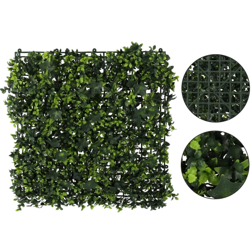 Panel vegetal de pared con hiedra 50 × 50 cm