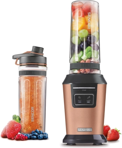 Batidora automática para smoothies Sencor con botellas deportivas