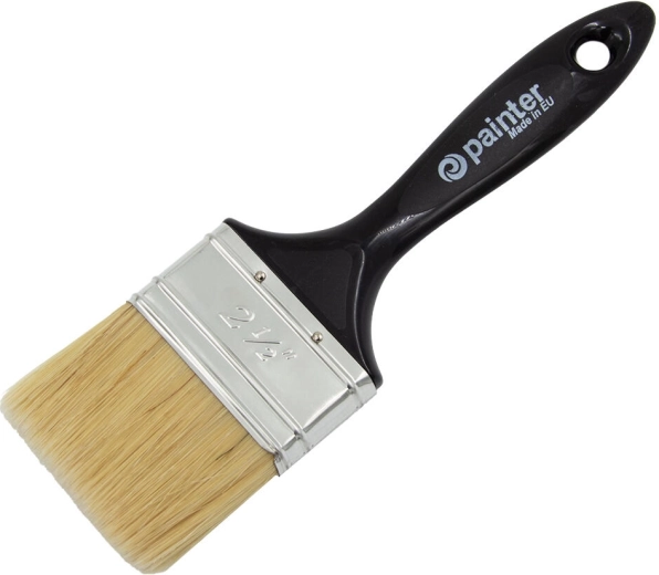 Brocha plana de pintura de 2,5″ con mango de plástico