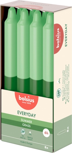 Velas aromáticas cónicas Summer Grass, 8 unidades