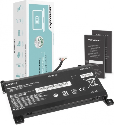 Batería Movano FM08 para HP Omen 17-AN (12pin) 5973 mAh 86 Wh