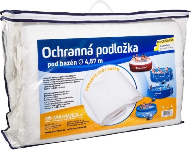 Alfombrilla protectora bajo piscina de geotextil 4,57 m - 1 unidad