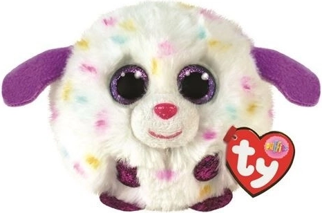 Peluche TY Puffies Munchkin – perrito blanco