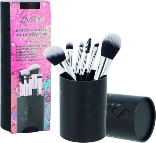 Set de brochas de maquillaje en tubo Your Utensilo, 6 uds