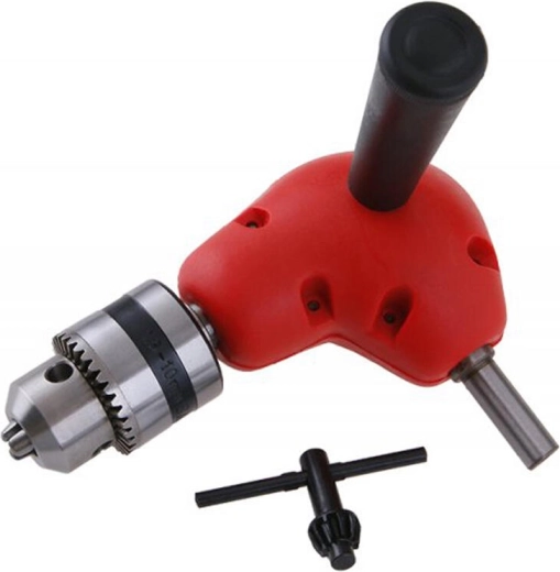 Adaptador de taladrado a 90° con carraca 3/8" y empuñadura