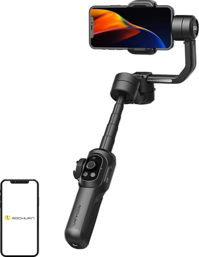 Estabilizador AOCHUAN Smart S2 para móvil (negro)