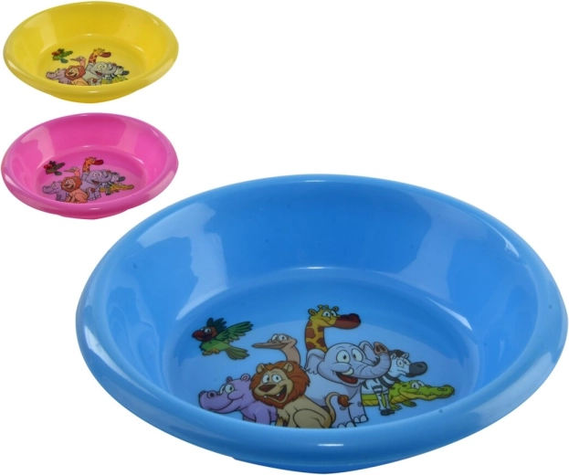 Cuenco infantil de plástico UH con decoración, redondo 15 cm (mix)