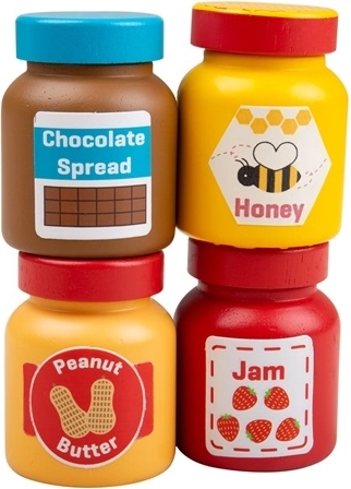 Juego de untables para meriendas de madera