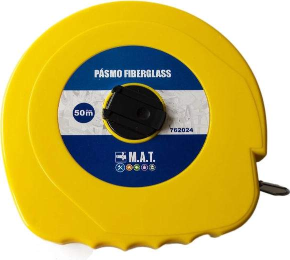Cinta métrica de fibra de vidrio 50 m x 13 mm