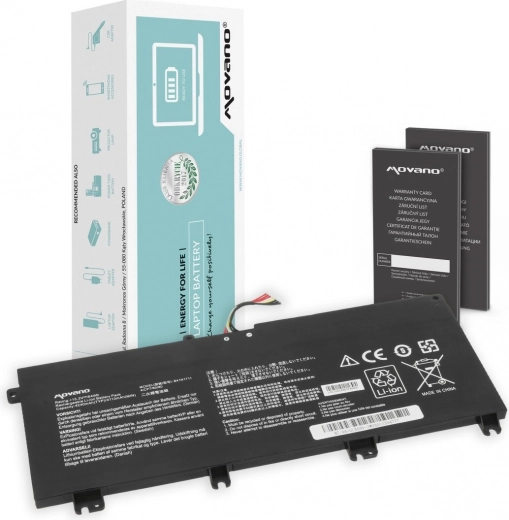 Batería Movano para Asus ROG Strix GL703VD / GL503VM / GL503VD / FX503VM (B41N1711) 4240 mAh 64 Wh