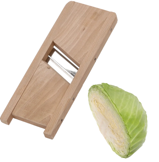Rallador de madera de doble cuchilla para col 25 × 13 cm
