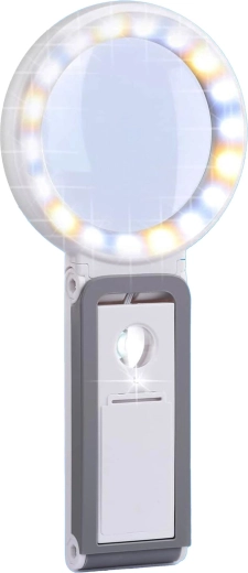 Lupa LED para lectura con soporte 10×/30×