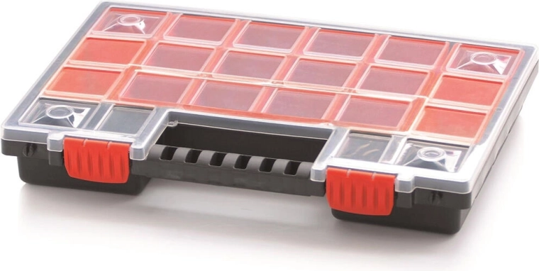Organizador NORP 14" con 22 compartimentos, 344 × 249 × 50 mm