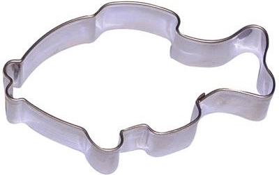 Cortador de galletas de acero inoxidable – carpa, set de 10 uds