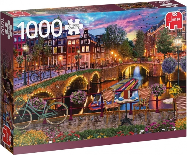 Puzzle JUMBO canales de agua en Ámsterdam – 1000 piezas