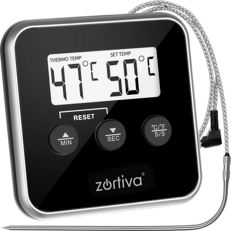 Termómetro de cocina con sonda Zortiva