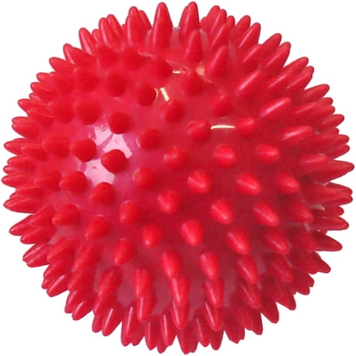 ACRA pelota de masaje tipo erizo 7,5 cm roja - 1 pieza