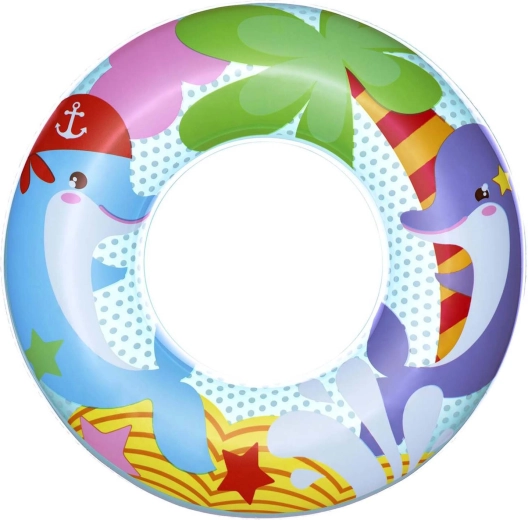 Flotador infantil hinchable con delfines Bestway