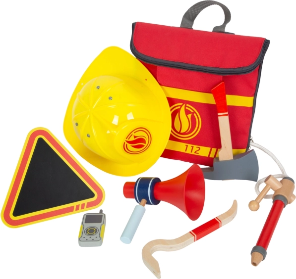 Mochila infantil de bombero con juego de herramientas small foot