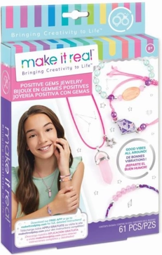 MAKE IT REAL set para crear joyas Positive Gems – collar y 3 pulseras