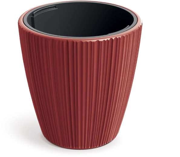 Maceta ORO 34,9 cm retro roja