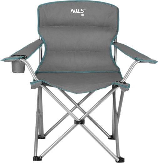 Silla de camping plegable NILS Camp gris verdosa
