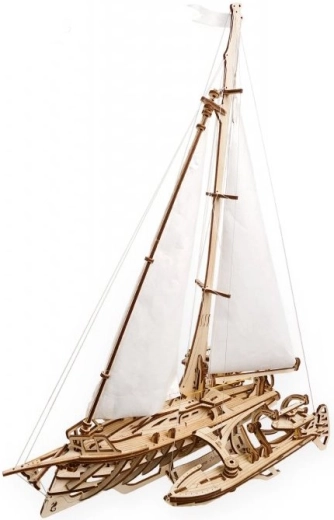 Ugears 3D plachetnice mecánica de madera Merihobus – trimarán
