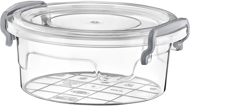 Caja redonda para alimentos Multi Box 1,2 l con tapa de sellado