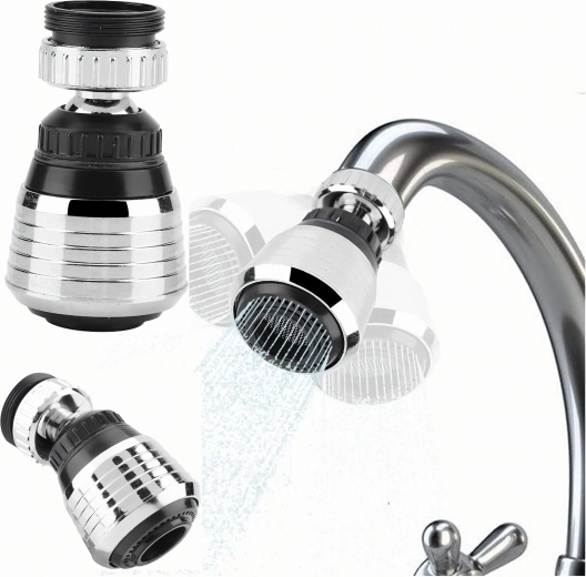 Perlátor rotatorio 2 en 1 para grifo de cocina y baño, giratorio 360°