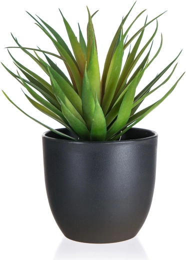 Gladiolo artificial en maceta de plástico 19 cm